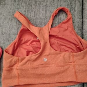 lululemon athletica Orange Medium Support Sports Bra